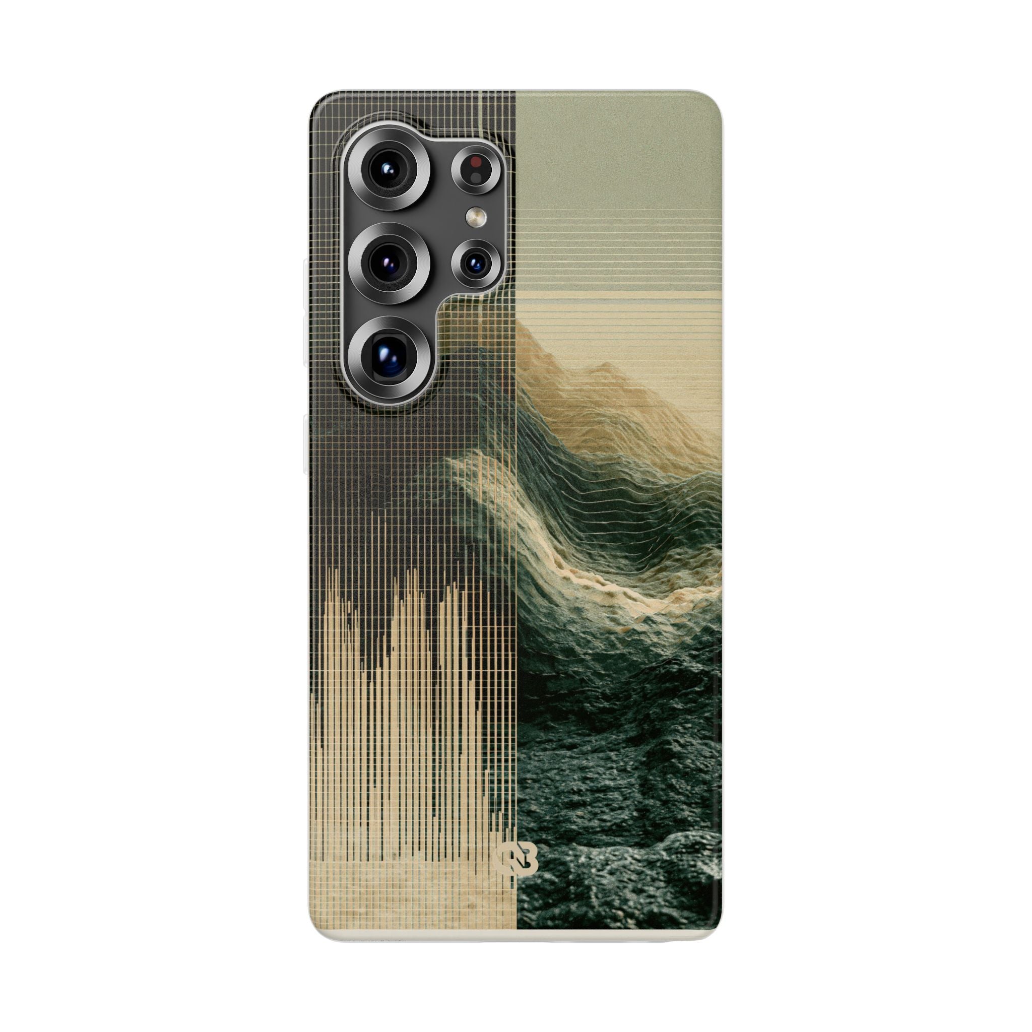 Beige Lite Phone Case for Samsung - Veridian Data Ridge