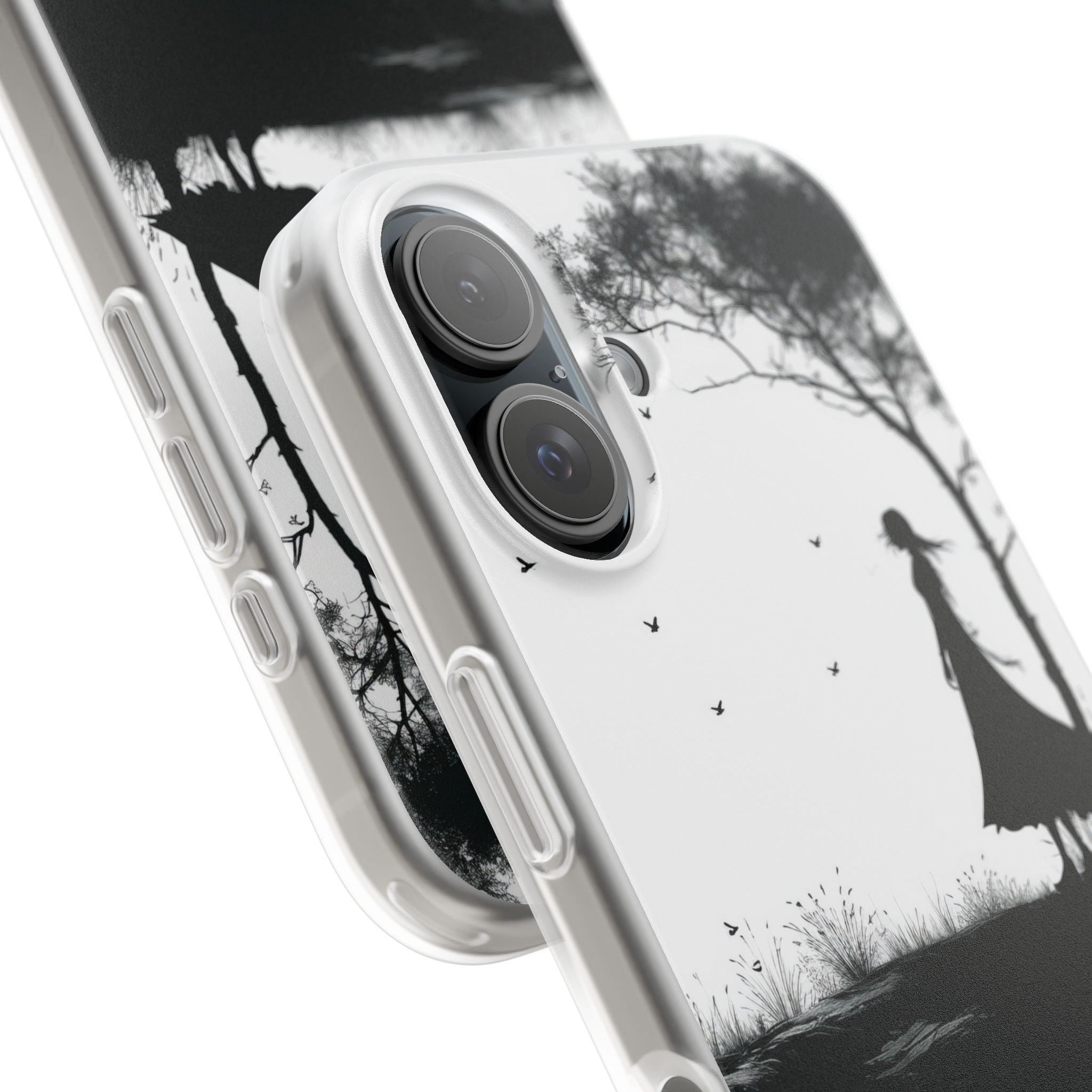 Cliffside Silhouette iPhone 16 Case - Soft