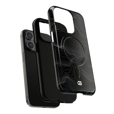 Obsidian Contour Elevation · Tough 2.0 Magnetic Phone Case for iPhone · Black