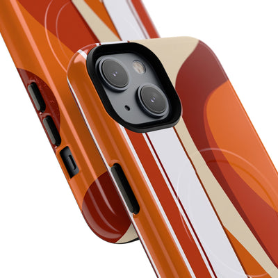 Orange Tough 2.0 Magsafe Phone Case for iPhone - Terracotta Metro Line