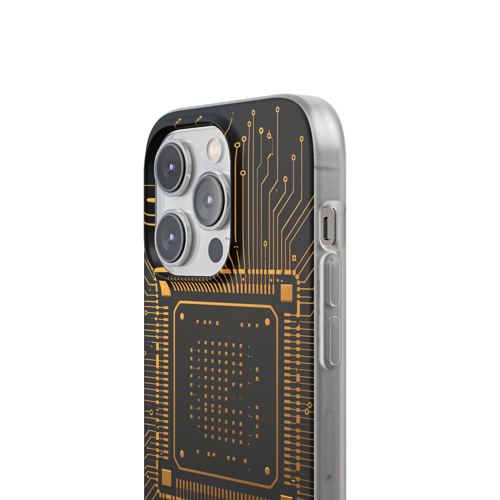 Gold Lite Phone Case for iPhone - Cyber Gold Processor