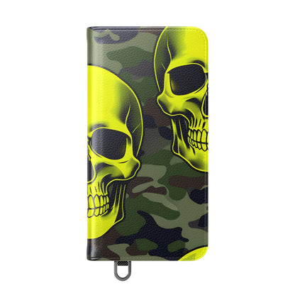 Neon Skull Camo - Samsung S25 Case - Portemonnee