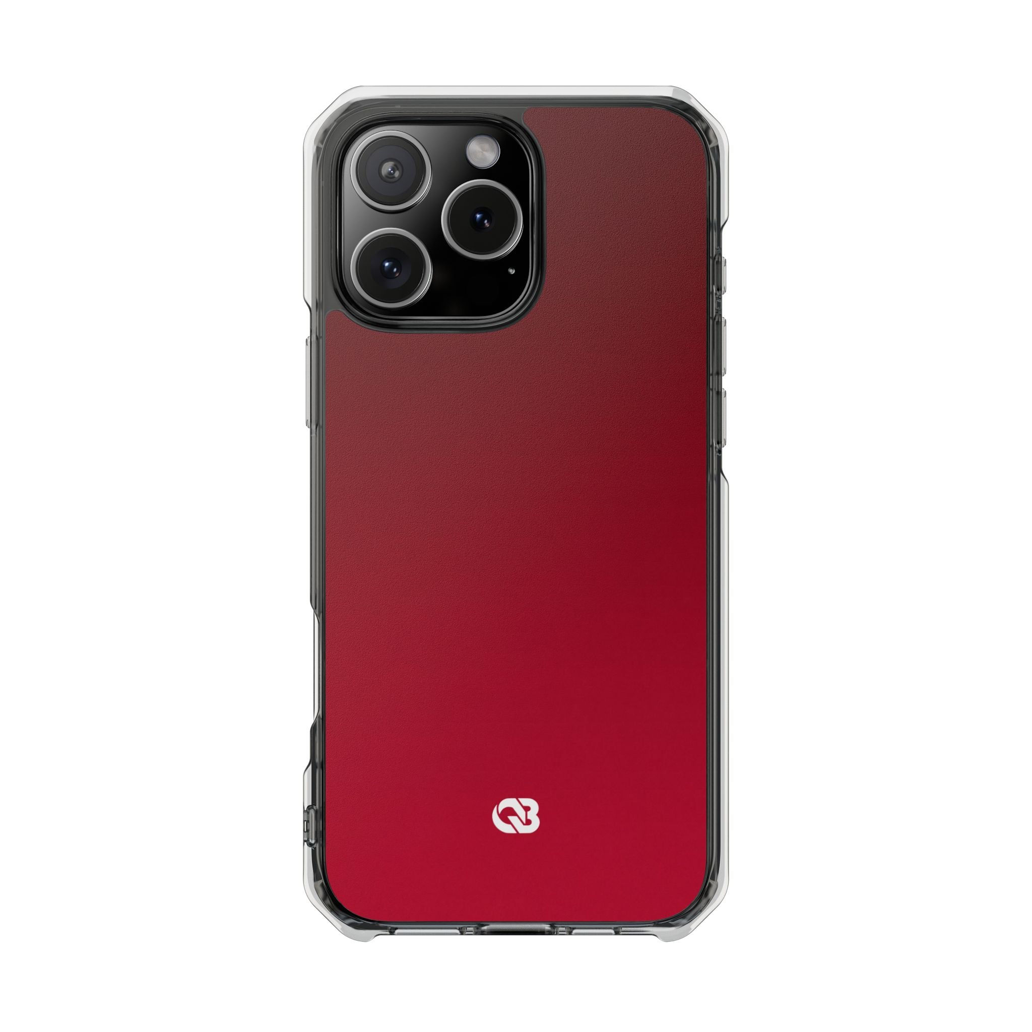 Red Impact MagSafe Phone Case for iPhone - Crimson Velvet Fade