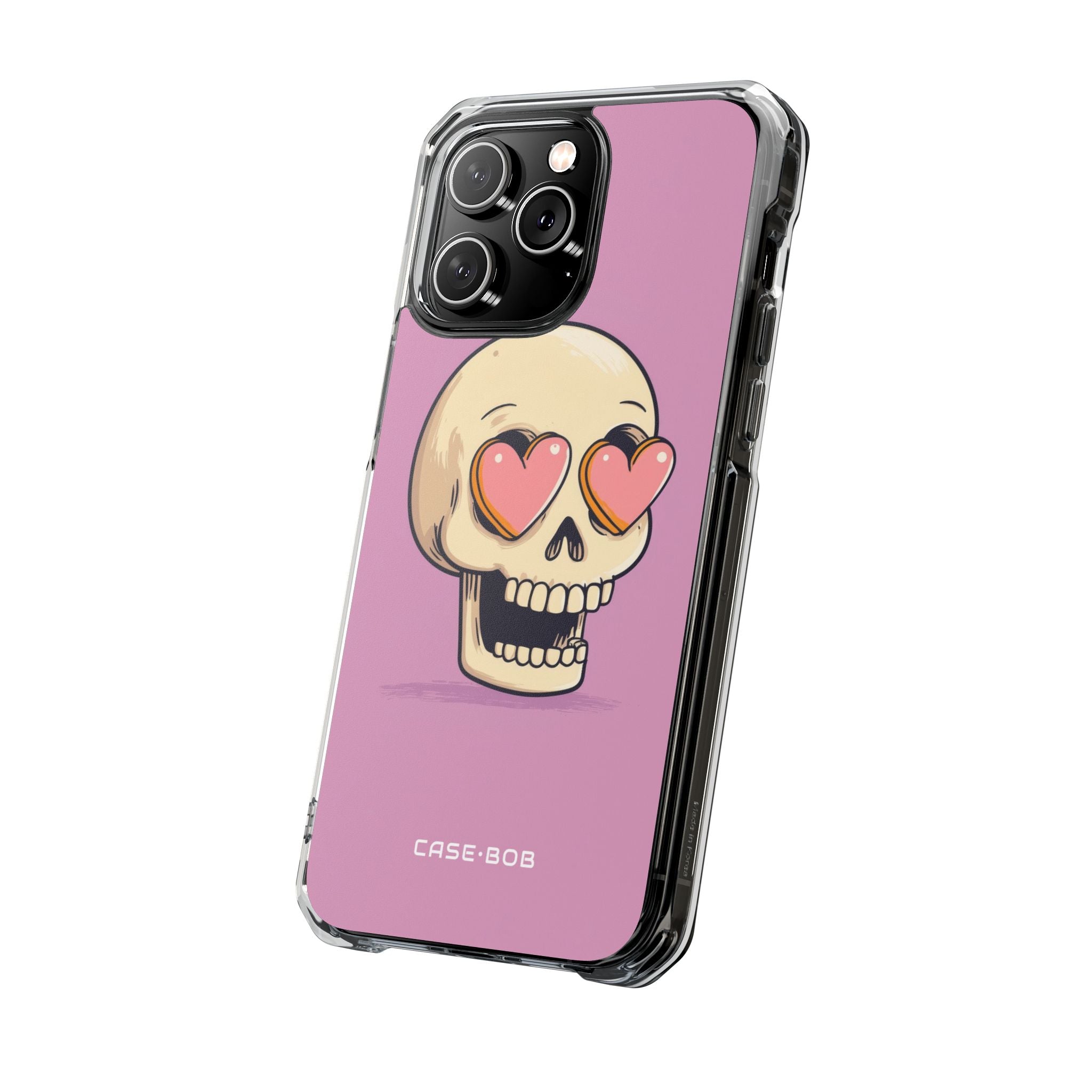 Heart Eyed Skull iPhone 14 Pro Max Case - Impact