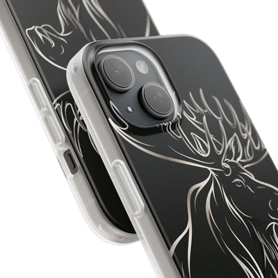 Nordic Moose Contour · Lite Phone Case for iPhone ·  Black