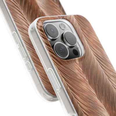 Rose Gold Weave · Lite Phone Case for iPhone ·  Brown
