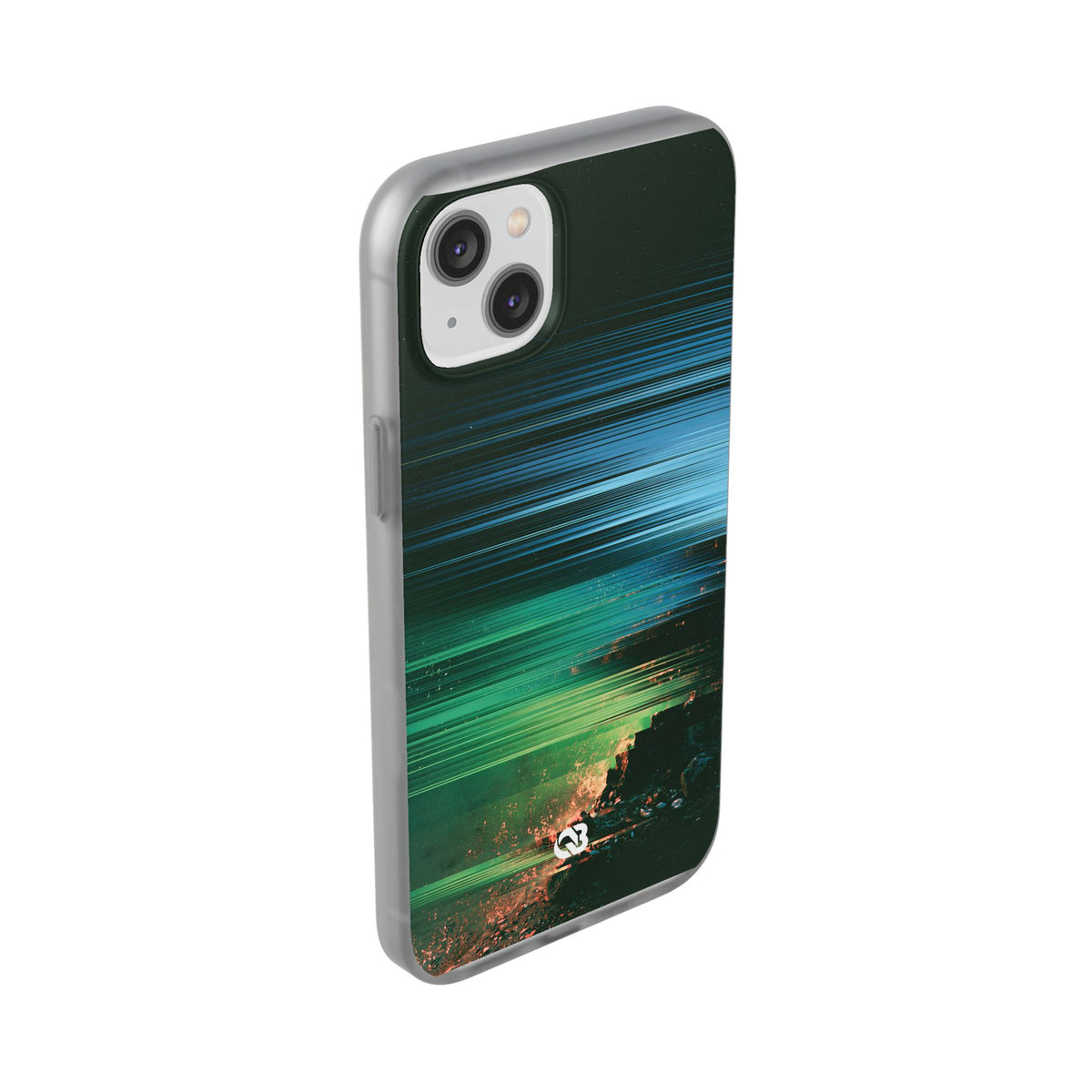 Digital Shoreline Drift · Lite Phone Case for iPhone ·  Teal