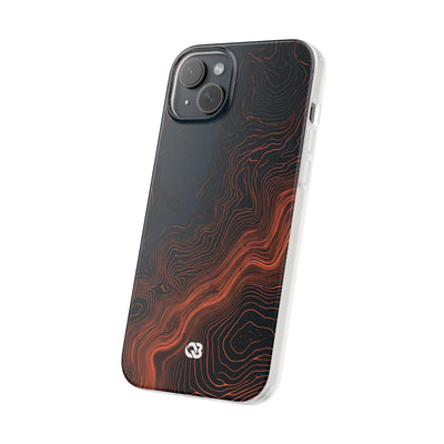 Black Lite Phone Case for iPhone - Volcanic Basalt Map