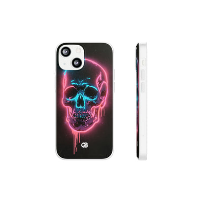 Neon Drip Skull · Lite Phone Case for iPhone ·  Black