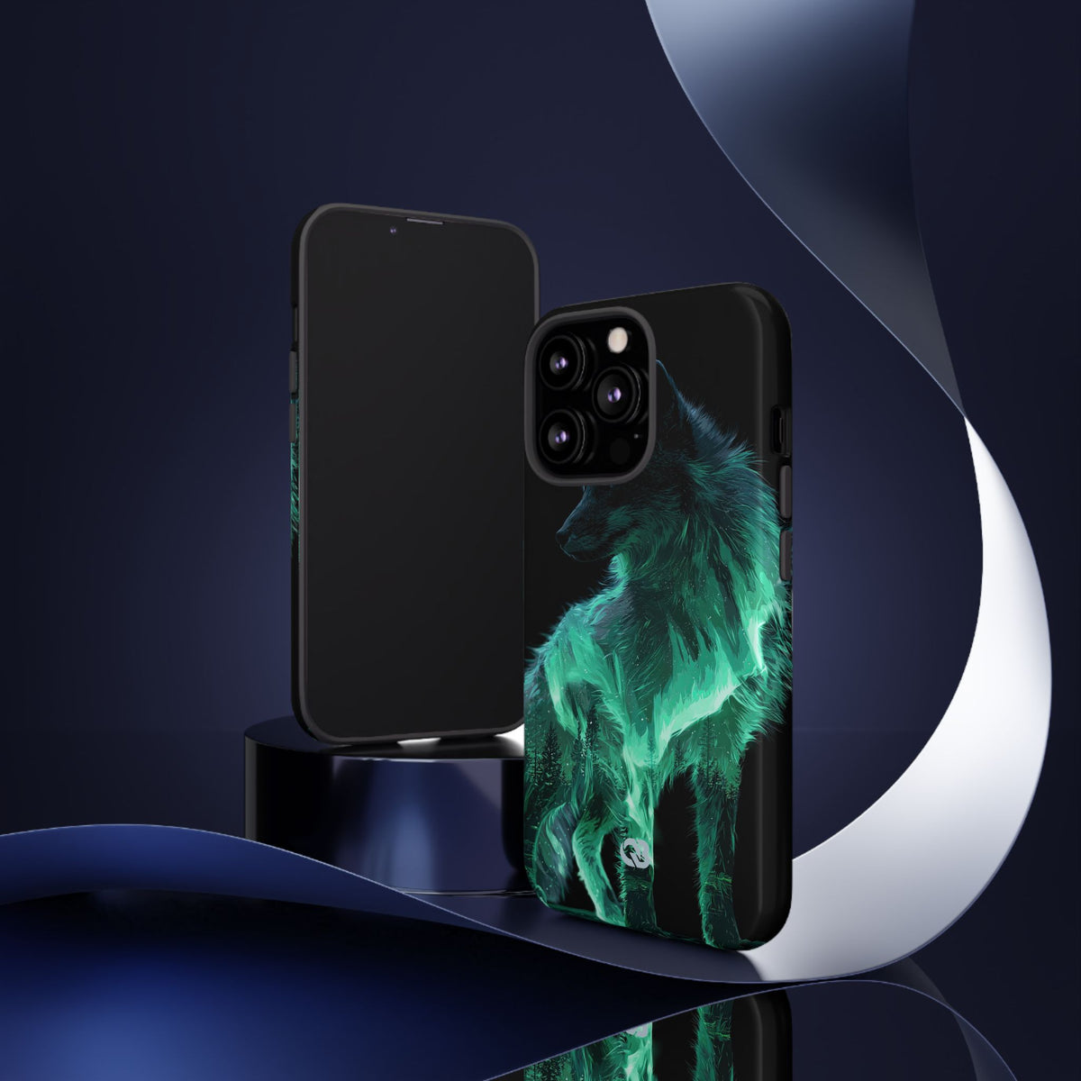 Nordic Aurora Fox · Tough Phone Case for iPhone · Teal