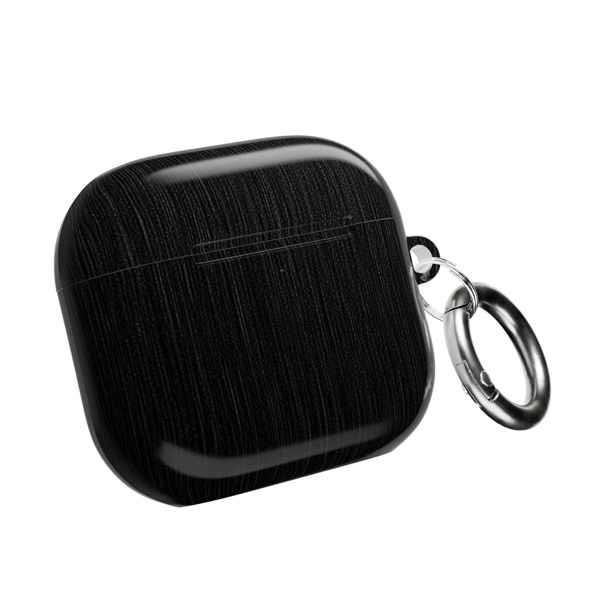 Obsidian Brushed Steel · Hard Case for AirPods & AirPods Pro · Black