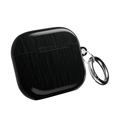 Obsidian Brushed Steel · Hard Case for AirPods & AirPods Pro · Black