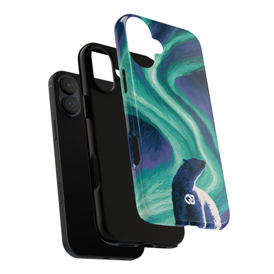 Arctic Aurora Bear · Tough Phone Case for iPhone · Teal
