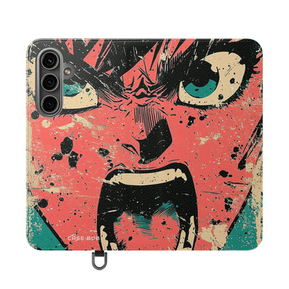 Shouting Face Burst - Samsung S24 Plus Case - Wallet