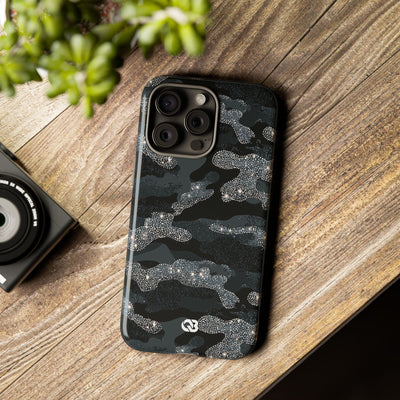 Glitter Shadow Camo · Tough Phone Case for iPhone · Black