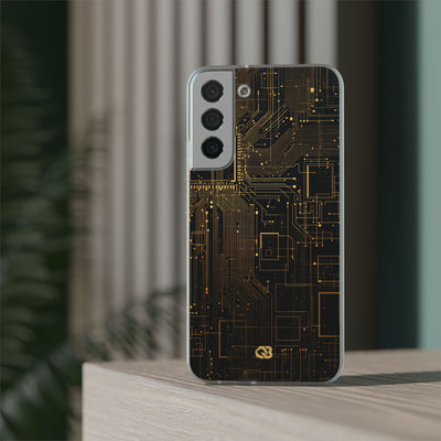 Gold Lite Phone Case for Samsung - Amber Core Mainframe