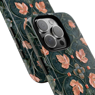 Florentine Rose Arabesque · Tough Phone Case for iPhone · Green