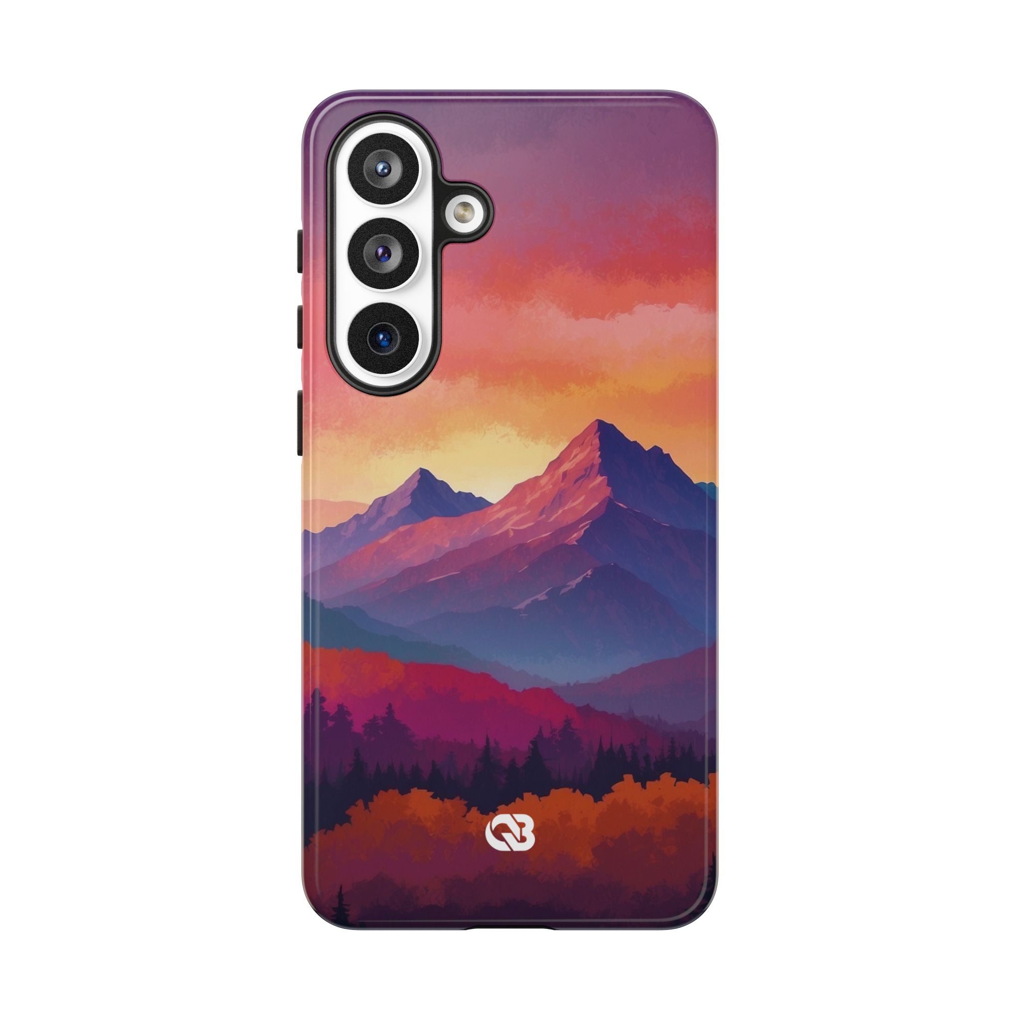 Crimson Mountain Dusk · Tough Phone Case for Samsung