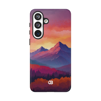Crimson Mountain Dusk · Tough Phone Case for Samsung