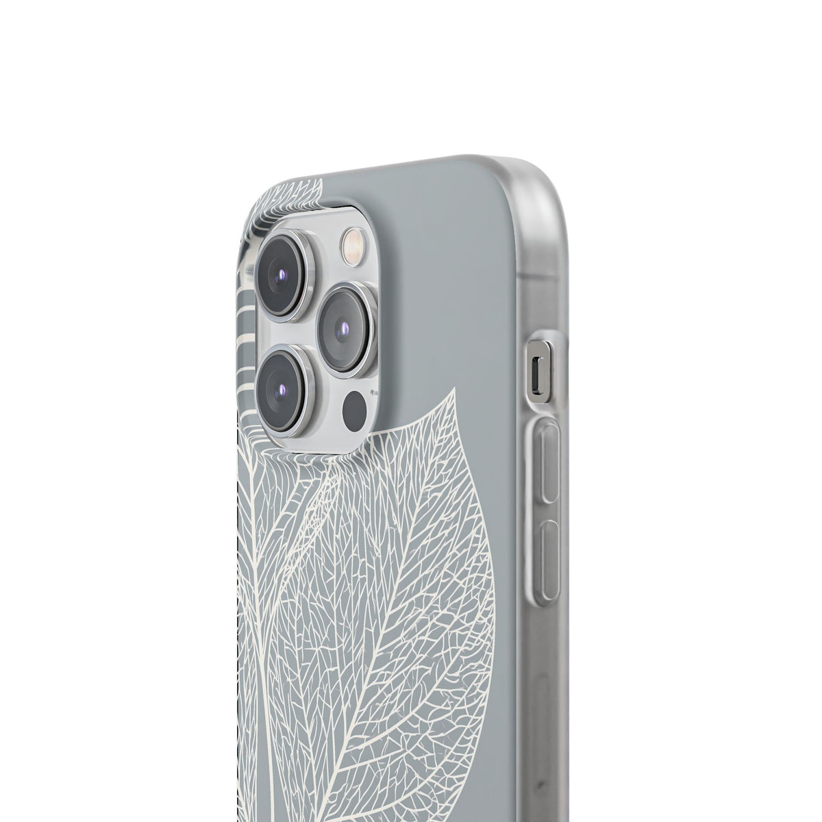 Minimal Leaf Skeleton · Lite Phone Case for iPhone ·  Grey