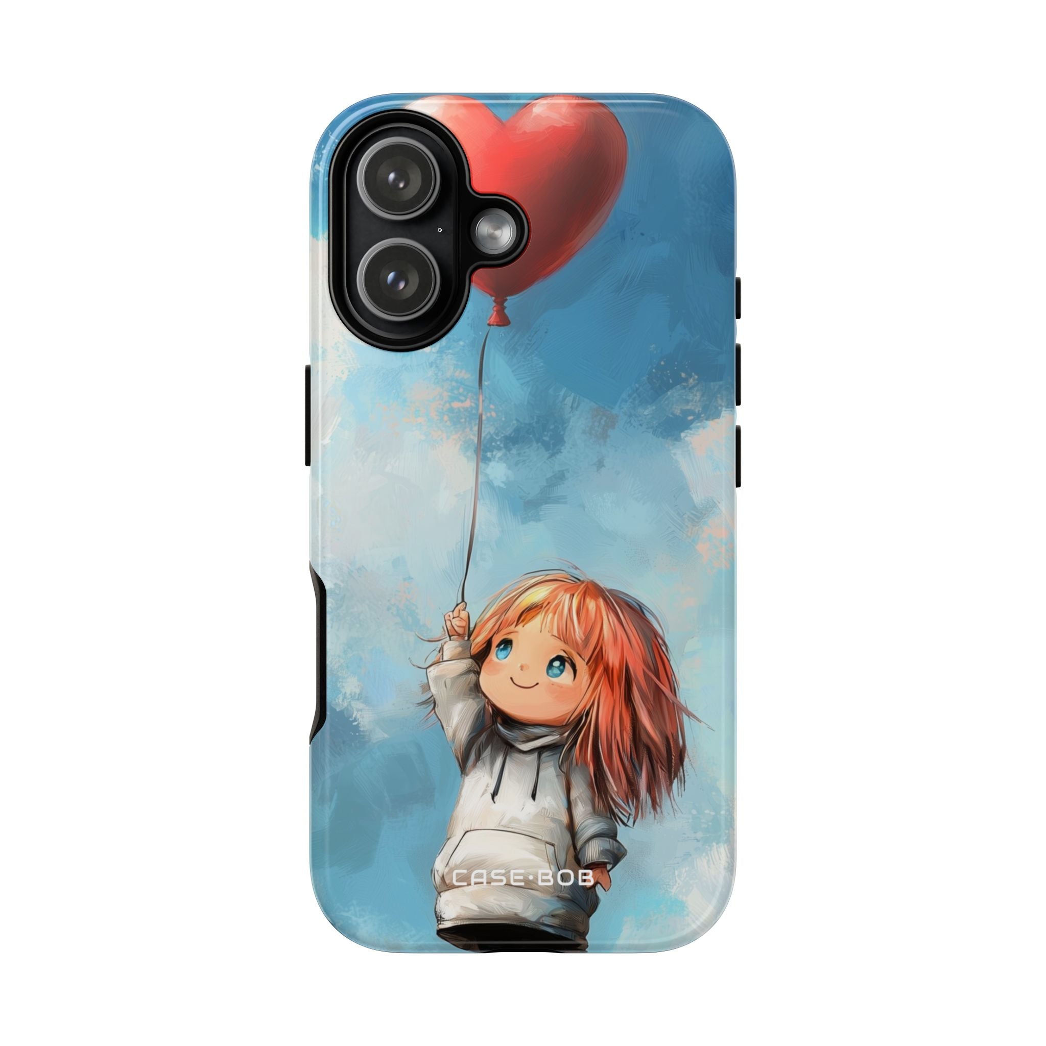 Heart Balloon Whimsy iPhone 17 Case - Tough - CASE•BOB