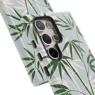 Green Tough Phone Case for Samsung - Kyoto Bamboo Canopy