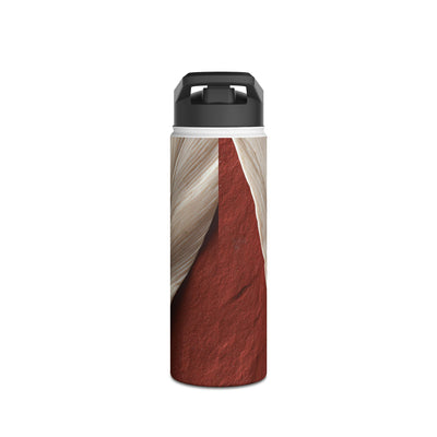 Carved Ivory Plume · Insulated Water Bottle · Red