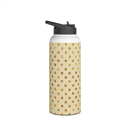 Golden Sparkle - Stainless Steel Water Bottle