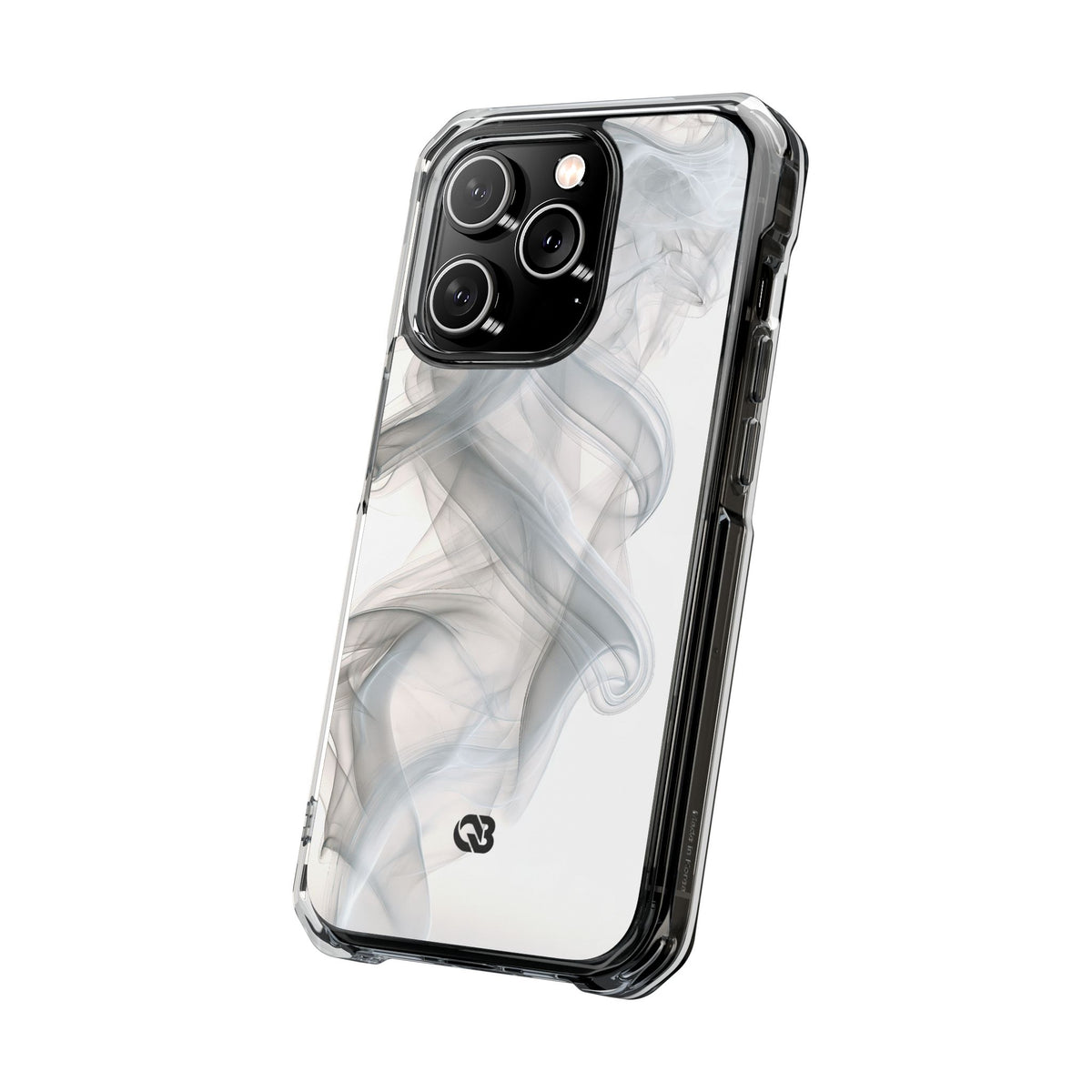 Vapor Noir · Clear Impact Magnetic Phone Case for iPhone ·  White