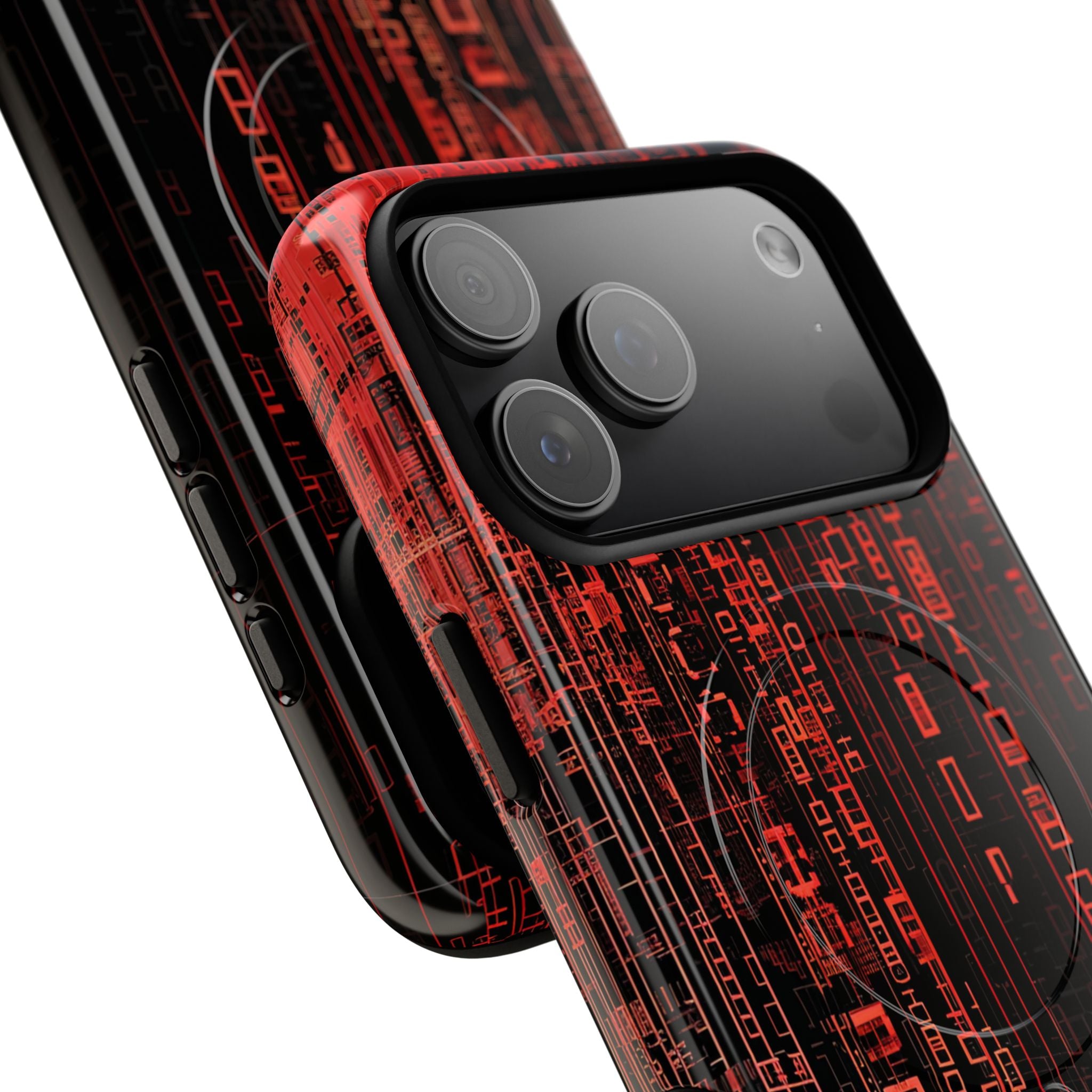 Crimson Glyphs iPhone 17 Pro Max Case - Tough+ - CASE•BOB