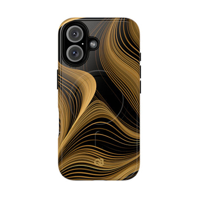 Gold Tough 2.0 Magsafe Phone Case for iPhone - Molten Copper Strands