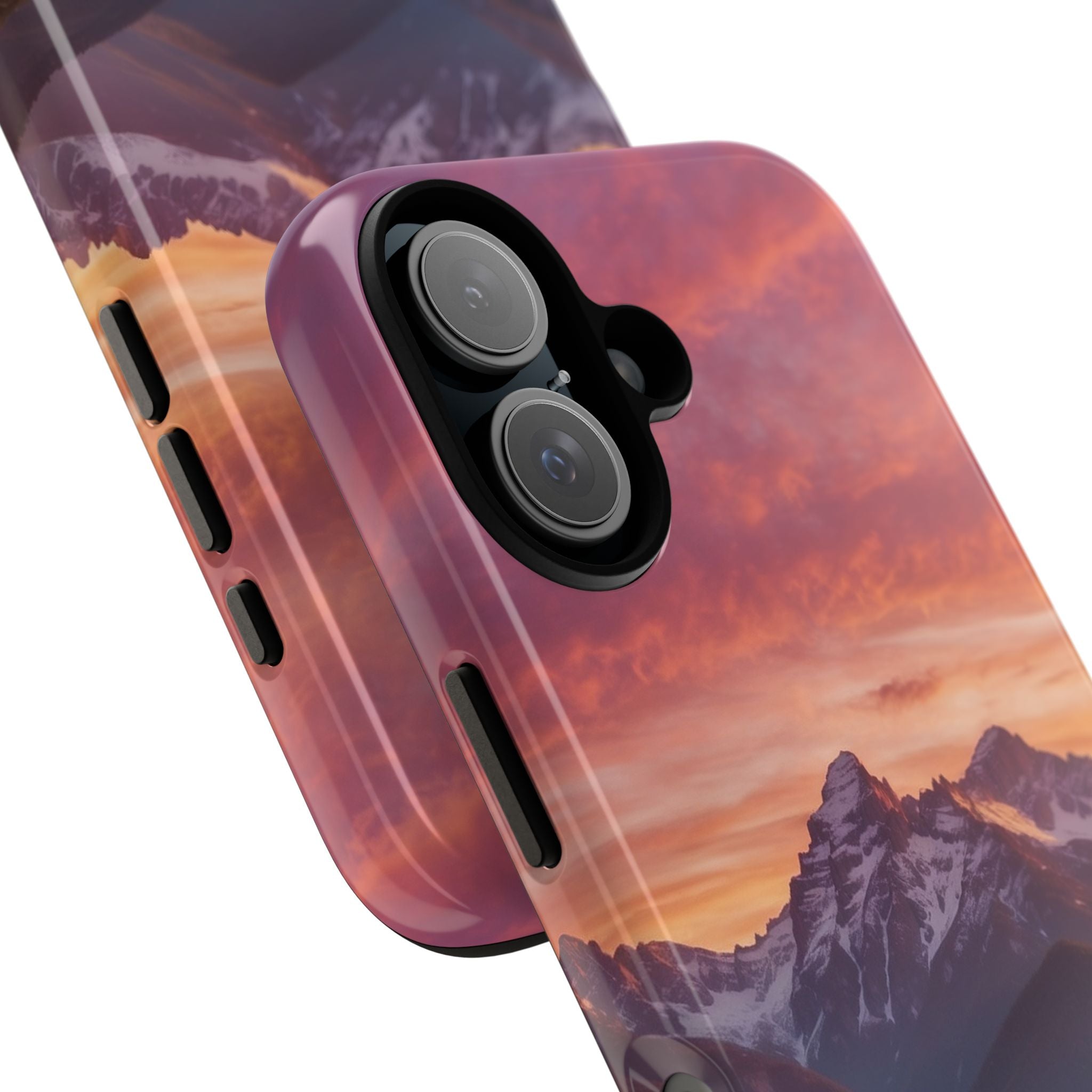 Snowcap Bloom iPhone 16 -kova suojakotelo