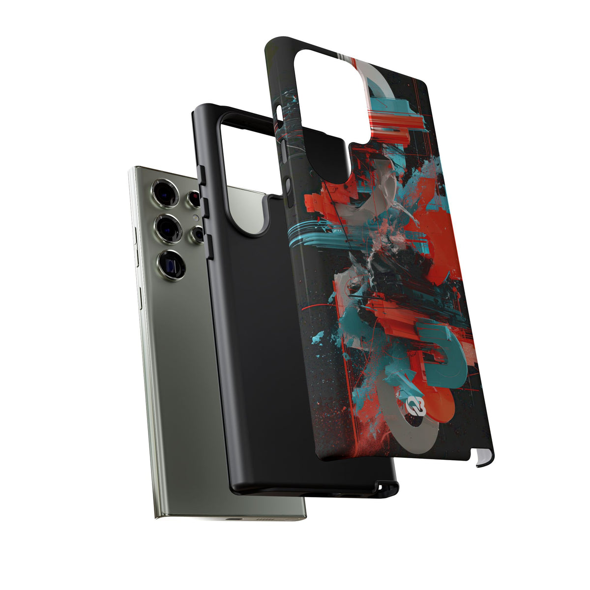 Fragmented Cyber Core · Tough Phone Case for Samsung · Black