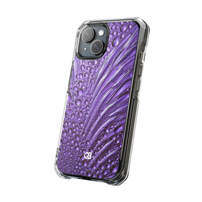 Violet Liquid Gel · Clear Impact Magnetic Phone Case for iPhone · Purple