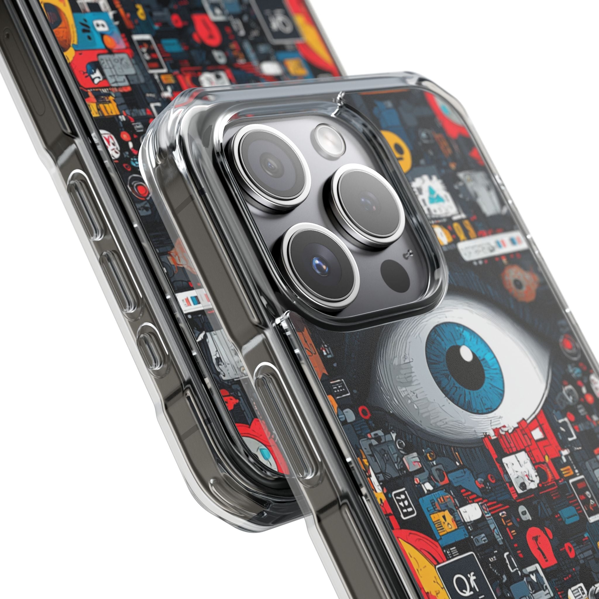 Digital Eye Blue iPhone 15 Pro Case - Impact