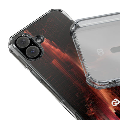 Luminous Monolith · Clear Impact Magnetic Phone Case for iPhone · Black