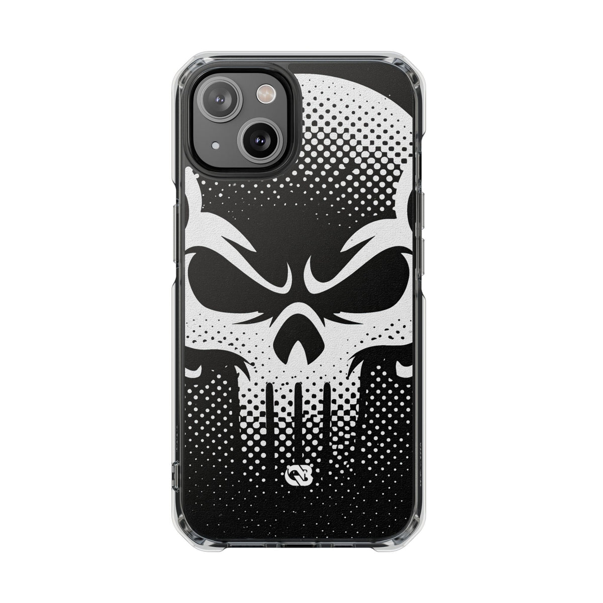 Phantom Halftone · Clear Impact Magnetic Phone Case for iPhone ·  Black