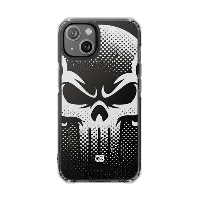Phantom Halftone · Clear Impact Magnetic Phone Case for iPhone ·  Black