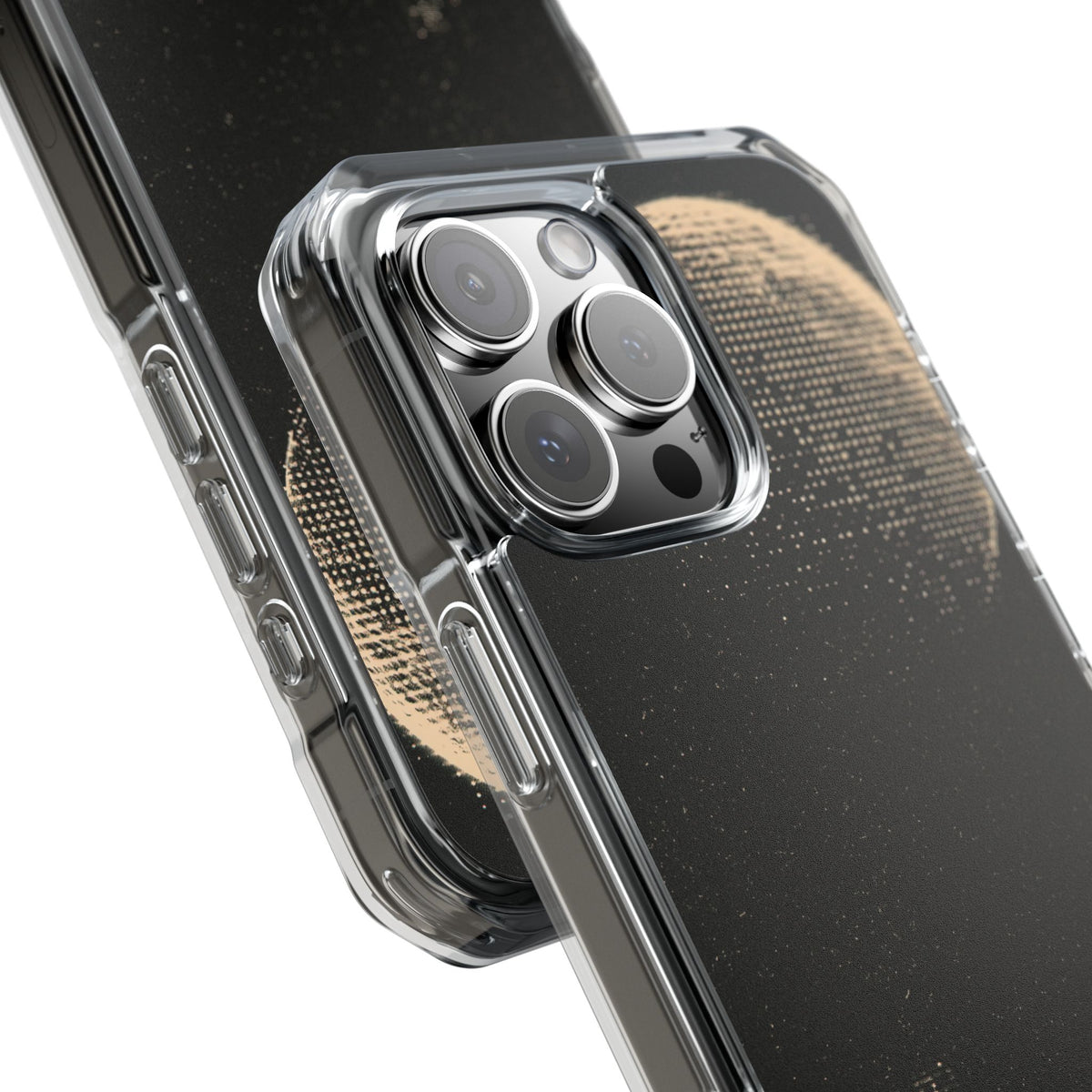 Lunar Metropolis Nocturne · Clear Impact Magnetic Phone Case for iPhone ·  Black