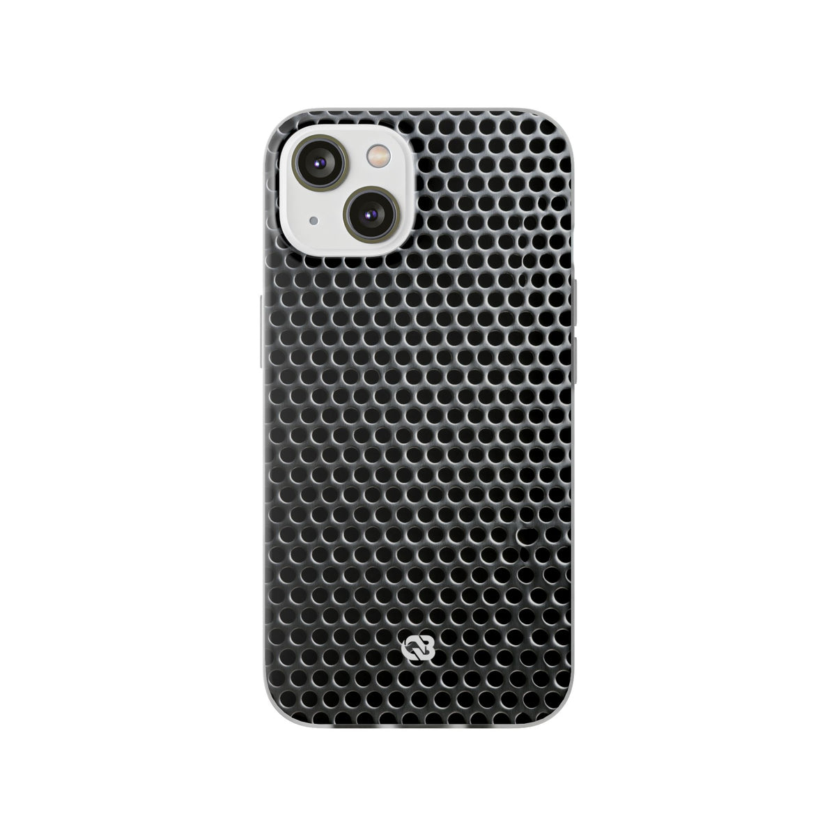Brushed Perforated Steel · Lite Phone Case for iPhone ·  Silver