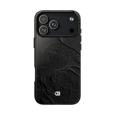 Obsidian Stucco Relief · Tough 2.0 Magnetic Phone Case for iPhone · Black