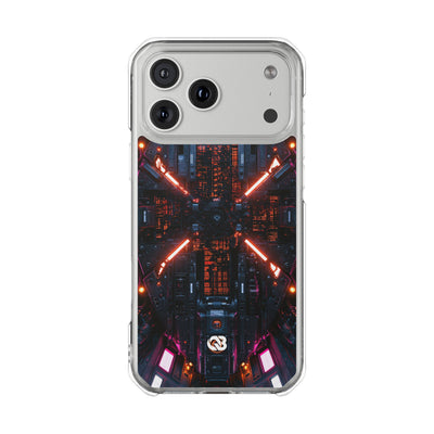Cybernetic Reactor Core · Clear Impact Magnetic Phone Case for iPhone · Black