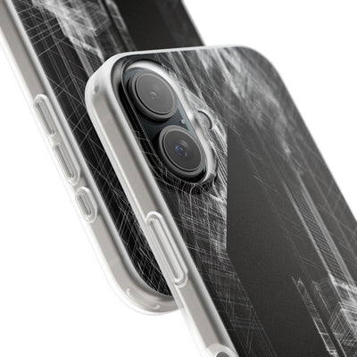 Black Lite Phone Case for iPhone - Ghost Urban Wireframe