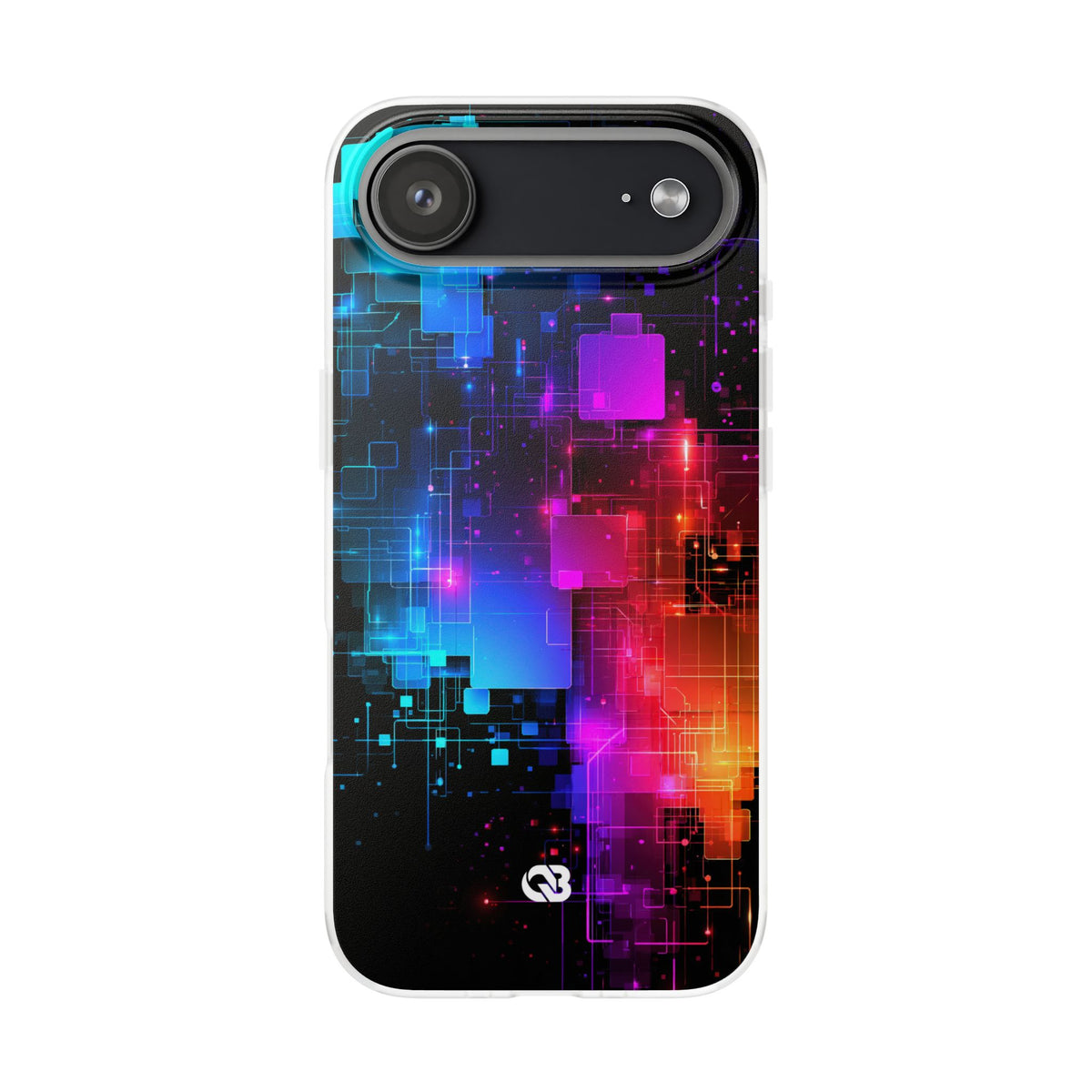 Spectral Circuit Grid · Lite Phone Case for iPhone ·  Black