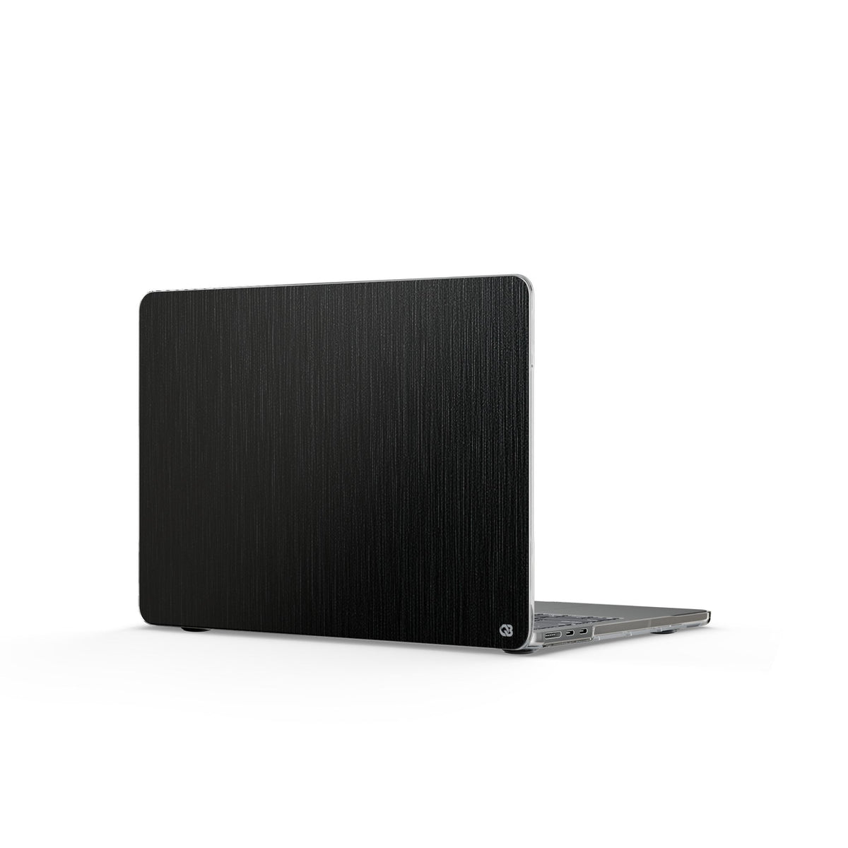 Obsidian Brushed Steel · Clear Hard Case for MacBook · Black