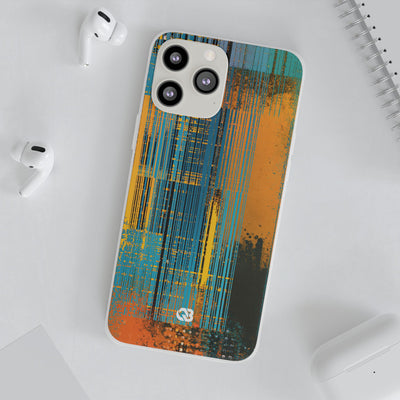 Cyber Glitch Stream · Lite Phone Case for iPhone ·  Teal