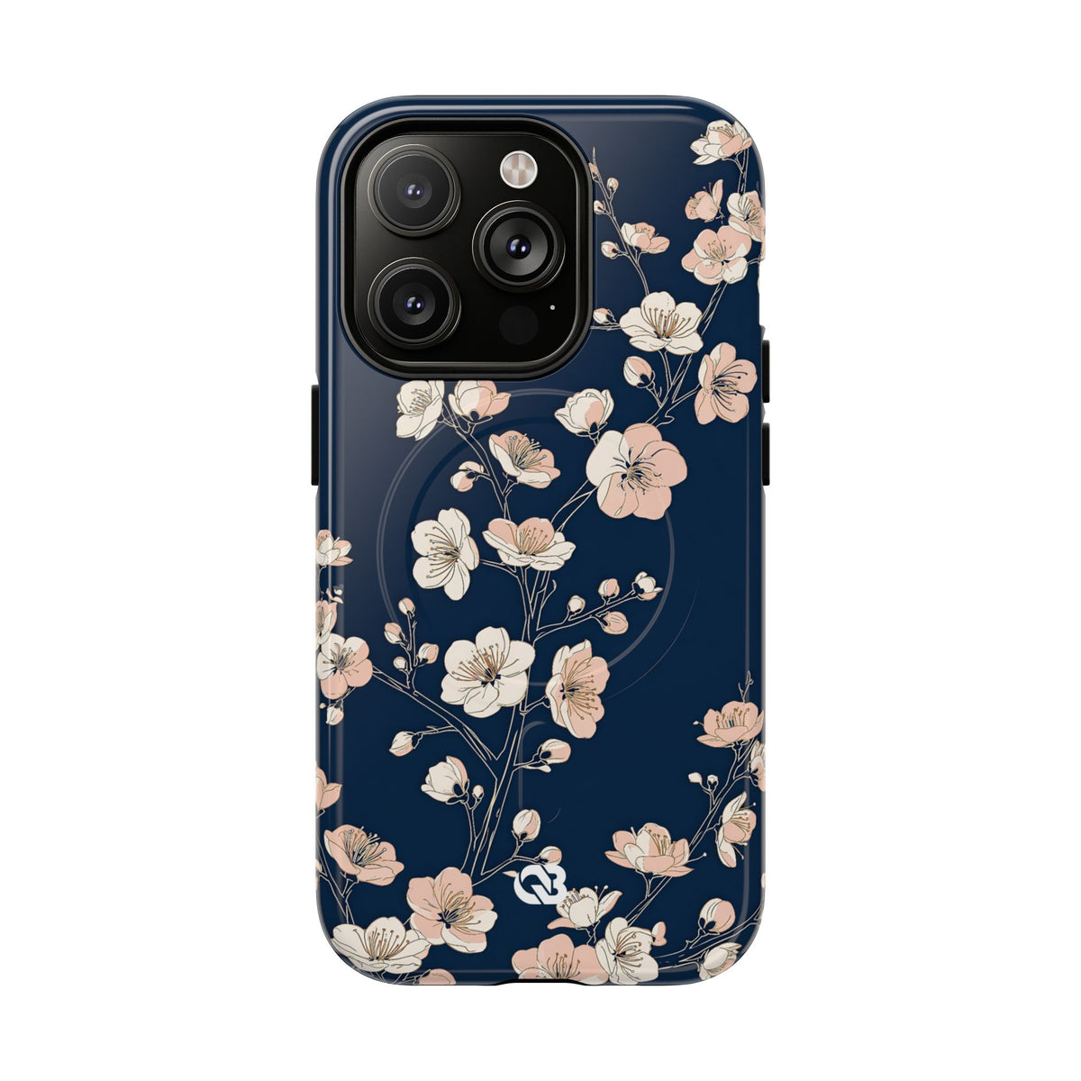 Midnight Plum Blossom · Tough 2.0 Magnetic Phone Case for iPhone · Blue