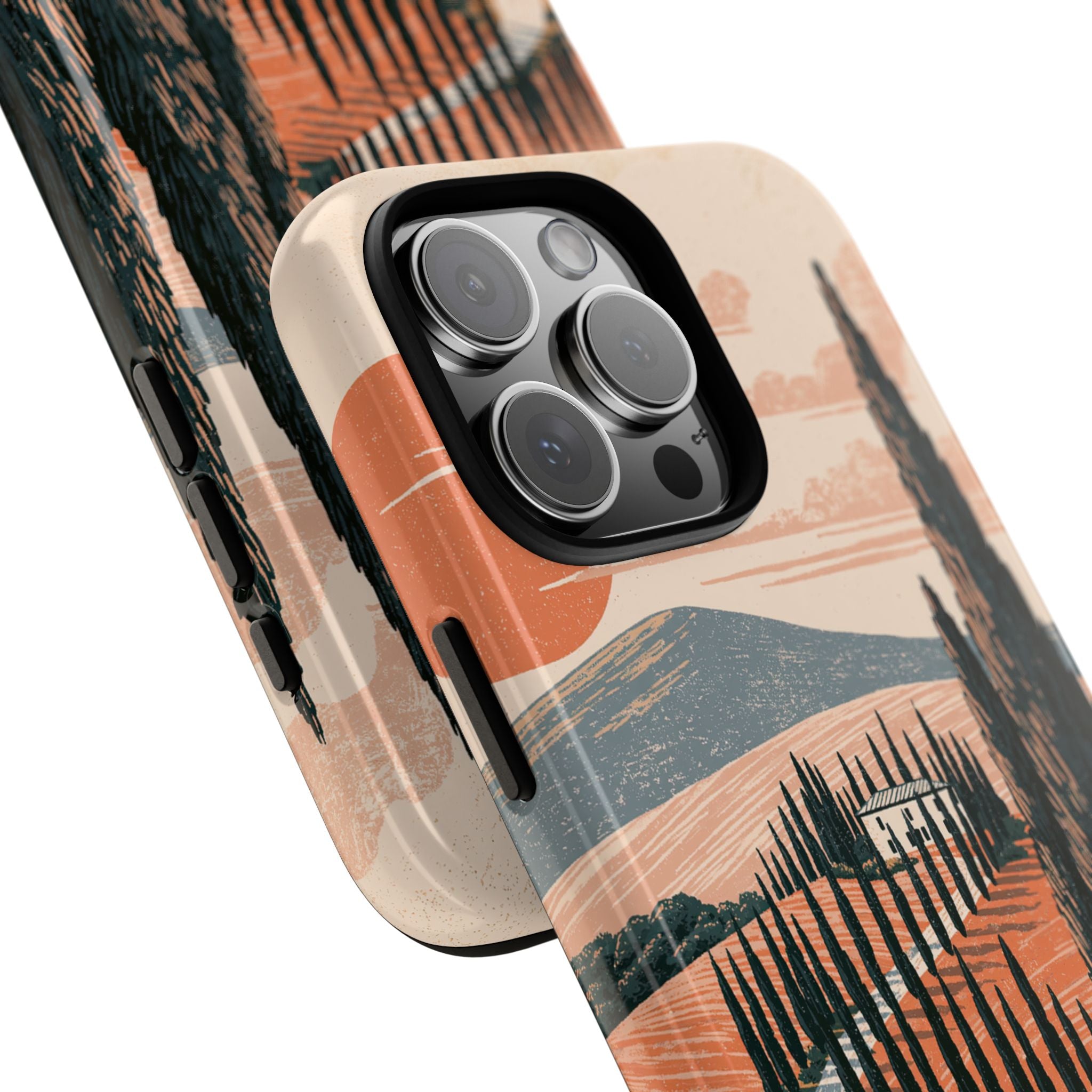 Orange Tough Phone Case for iPhone - Terracotta Ridge Trail