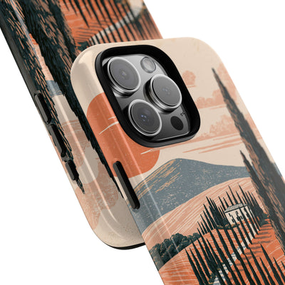 Orange Tough Phone Case for iPhone - Terracotta Ridge Trail
