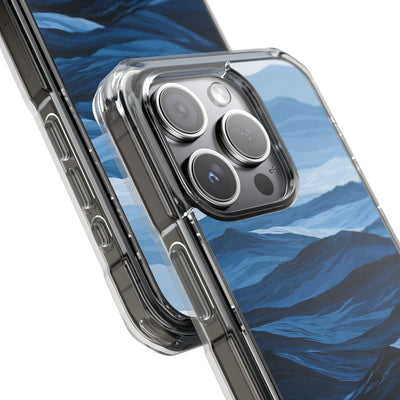 Blue Impact MagSafe Phone Case for iPhone - Cobalt Ridge Tides